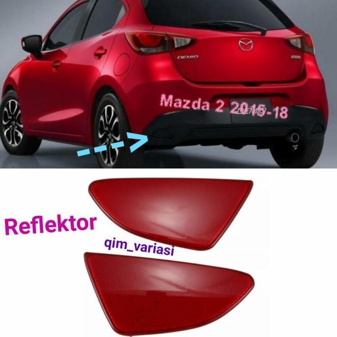 Good- Reflektor Reflector Mata Kucing Bumper Mazda 2 Mazda2 Demio SKYACTIVE