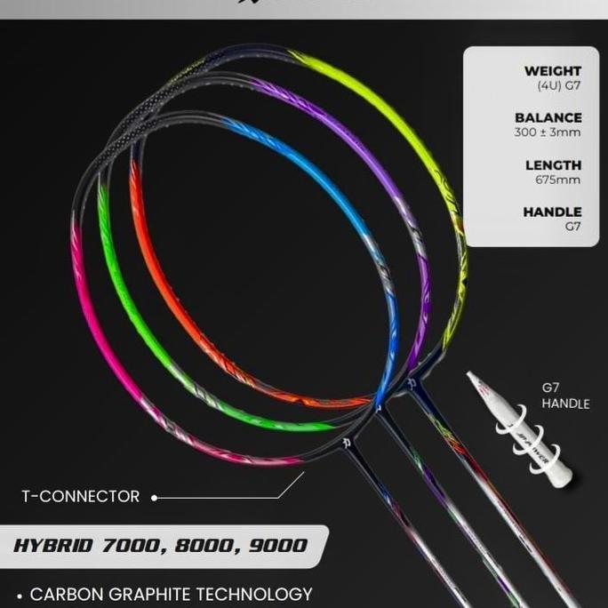Promo RAKET JP POWER HYBRID 7000 8000 9000 ORIGINAL Diskon