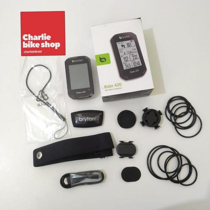 Bryton Cyclo Computer Sepeda Rider 420 with HeartRateMonitor & Cadence
