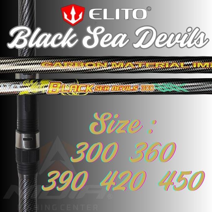 Joran Laut Teleskopik | Joran Surf Fishing Elito Black Sea Devils Joran Pasiran