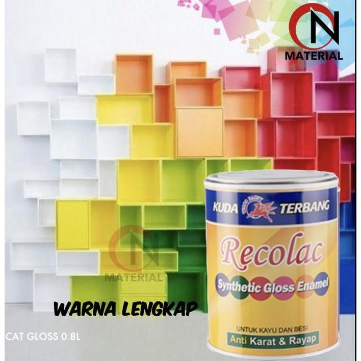 Cat- Cat Kayu Besi Kuda Terbang Recolac 1Kg Warna