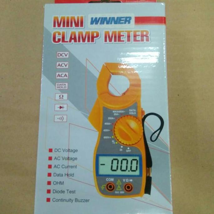 Tang Amper Ampere Mini Clamp Meter Winner