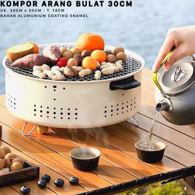 Kompor Panggang Kompor Arang Bulat Kompor Briket Kompor Grill