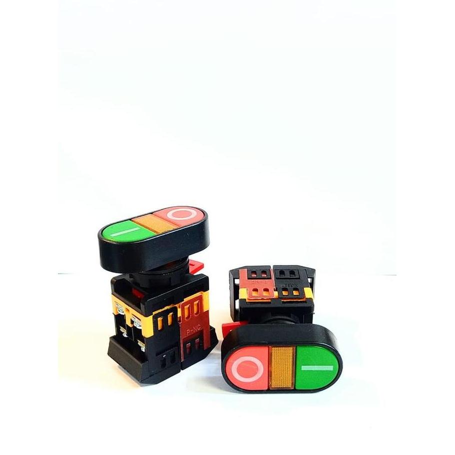 Lansungkirim- Double Head Push Button 22/25Mm - Apbb 25N (On-Off)