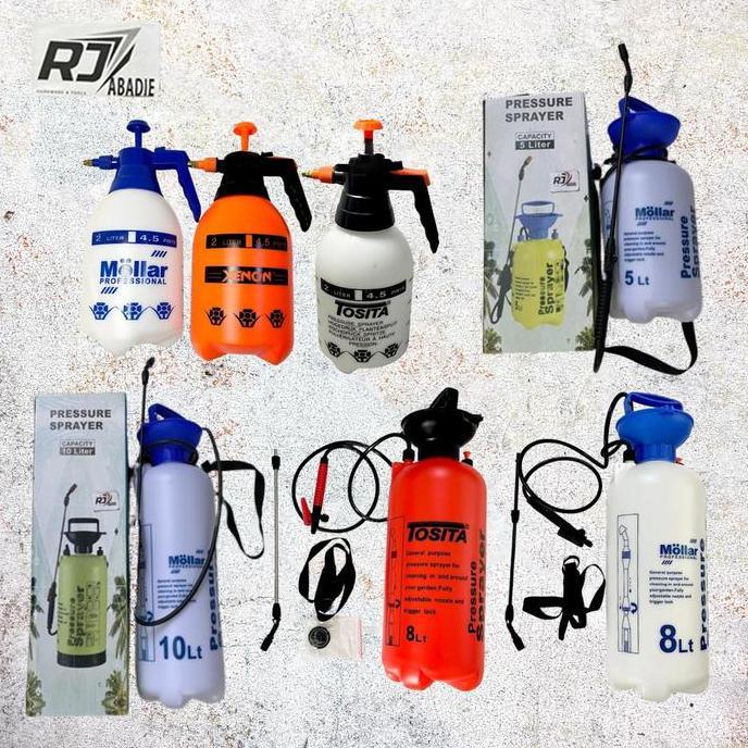 Rahmanaputra5 - Pressure Sprayer Semprotan Hama Alat Penyemprot Taman Mollar Xenon Tosita 2 5 8 10 L