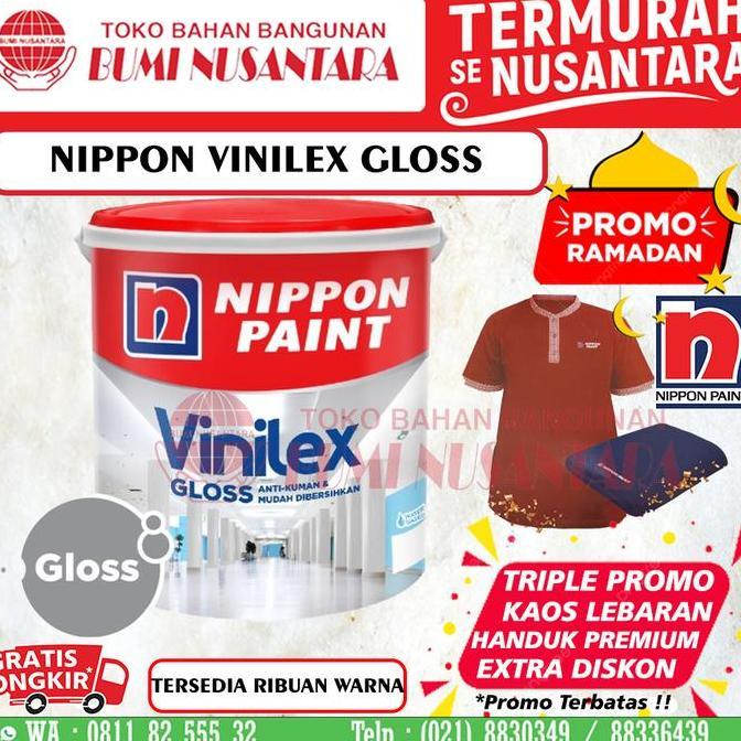 Cat- Vinilex Gloss Putih 2,5L Cat Tembok Glossy Vinilex Vinilex Gloss 15L