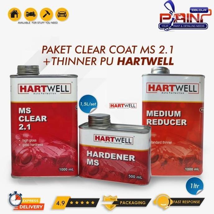 Cat- Paket Clear Coat + Thinner Pu Hartwell Ms 2.1