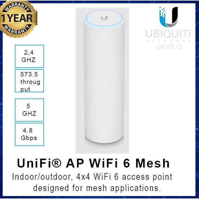 TERMURAH - Ubiquiti U6 Mesh AP Access Point WiFi 6 Mesh