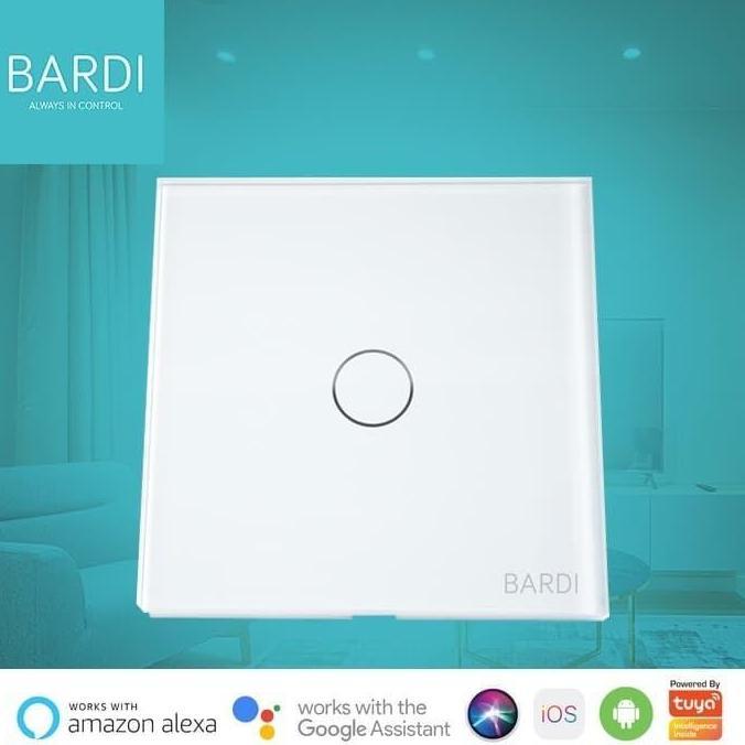 Instancodbisa- Bardi Smart Light Wall Switch 1 Gang. Hitam/Putih