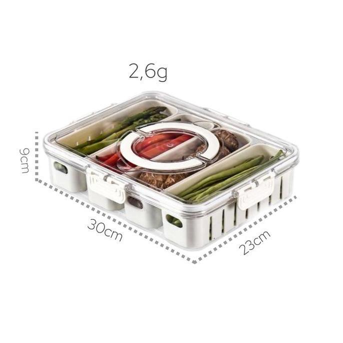 Instancodbisa- Kontainer Kulkas  Box Kontainer Jumbo Bahan Akrilik ( Body Plastik Pp Tutup Akrilik P