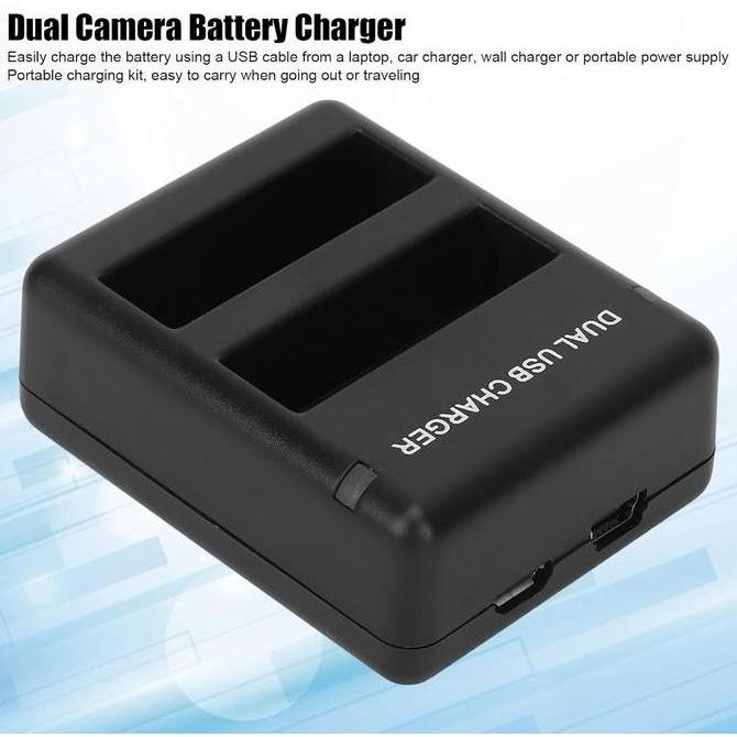 Instancodbisa- Battery Replacement & Dual Charger Gopro Hero 4 Silver - Baterai Gopro Hero 4 Black