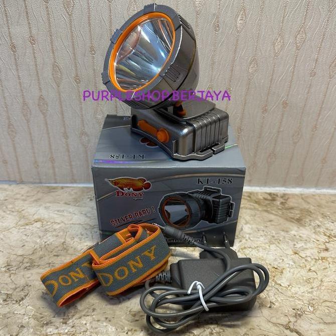 Senter Kepala Dony 10Watt 10W KL 158 Super Terang Bisa Dicas Anti Air