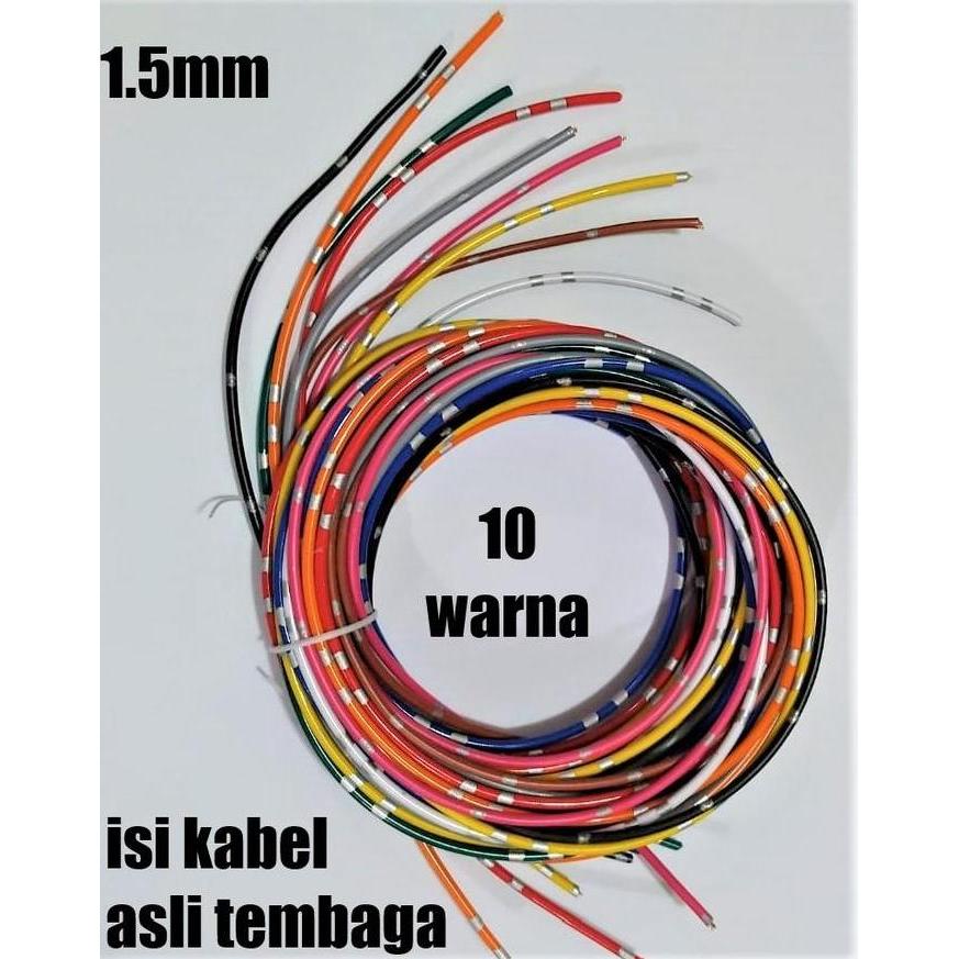 DB47 - Automotive Cable Kabel Otomotif AVSS 1.5mm 10 warna AVSS 1.5 mm kabel bodi mobil motor 1,5mm 