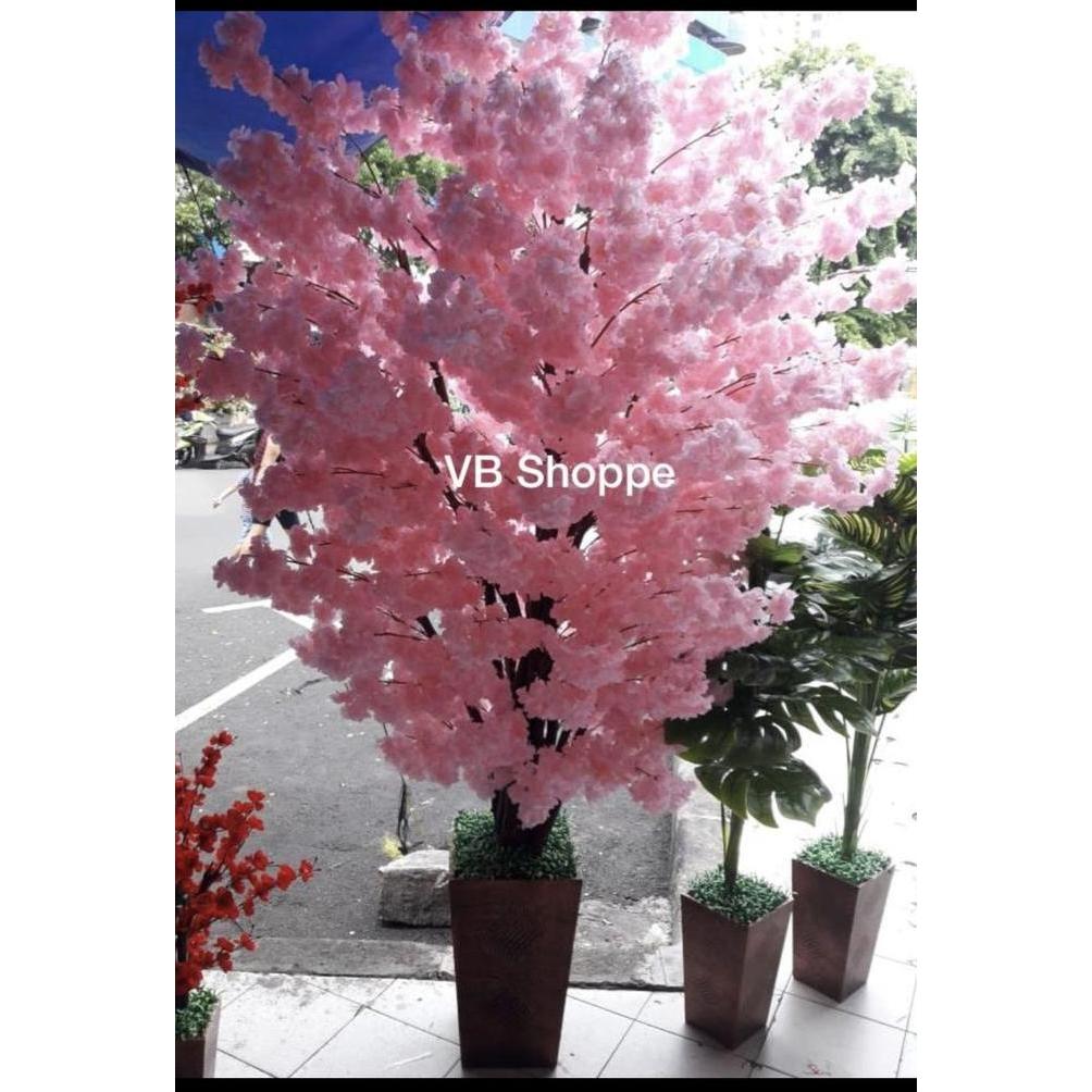 +++++] Pohon imlek sakura meihua cherry blossom jepang vas rimbun 2.5 meter