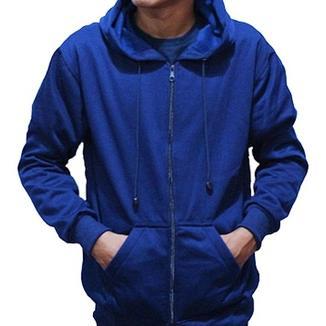 HOT SALE Jaket Sweater Polos Hoodie ZIPPER ukuran S M L XL XXL Pria dan wanita - Hitam