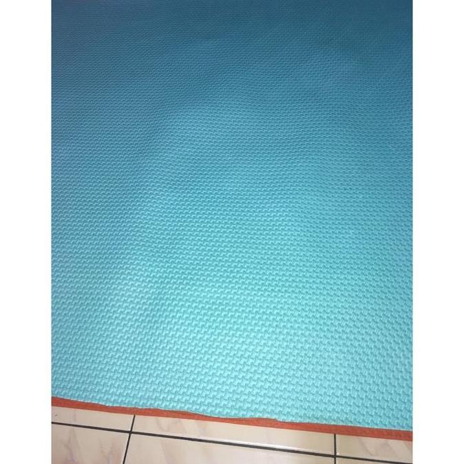 Instancodbisa- Karpet Lantai | Karpet Bentol Spons Mercy | Tikar Spons Murah | Karpet Polos Biru Kun