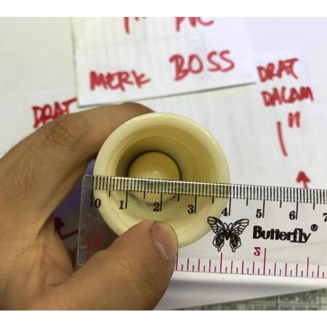 boss 1 inch dim tusen klep pvc satu arah sambungan pipa