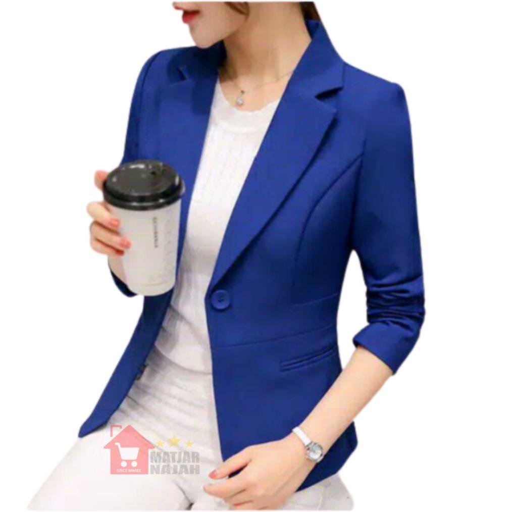 HOT SALE Blazer Wanita Putih - Jas Wanita - Jas Formal Wanita - Jas Kantor - Blazer Outer Wanita - B