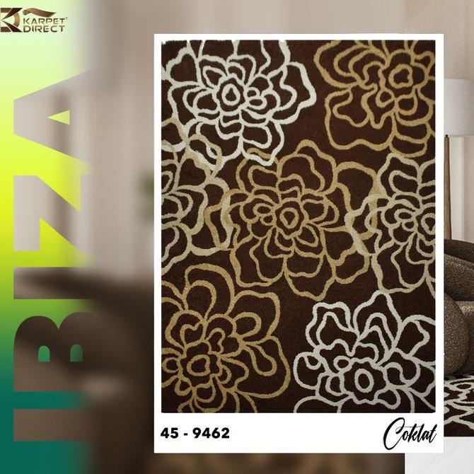 [Karpet Direct] Ibiza Karpet (Coklat) 100x150 cm - Kode 45-9462