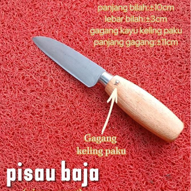 Instancodbisa- Pisau Dapur Baja Super Tajam Gagang Kayu Keling Paku Anti Lepas Anti Copot Kitchenwar