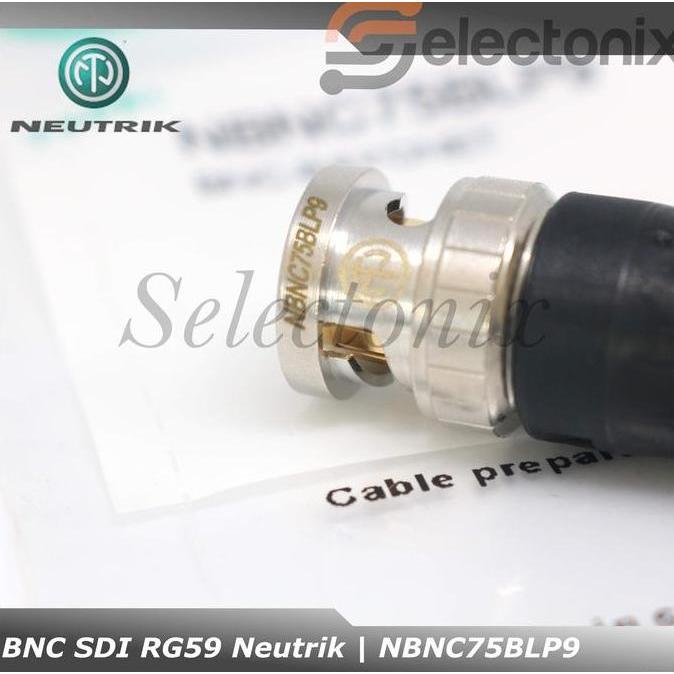 Konektor Bnc Sdi Rg59 | Neutrik [Nbnc75Blp9]