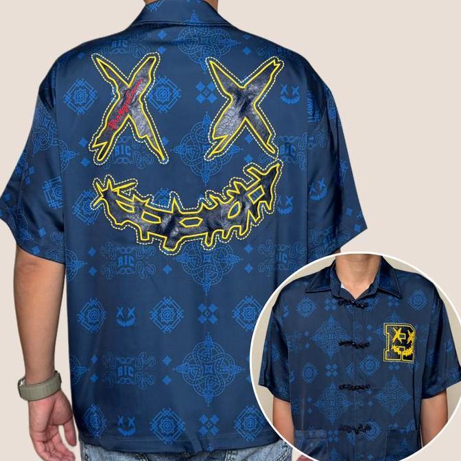 RIC Ricky Is Clown Tang Suit Year of the Snake Button Down Cheongsam Tee Original WU