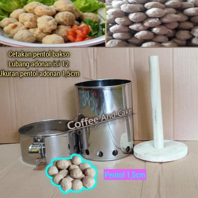 Bestone- Cetakan pentol bakso manual isi 12 lubang / alat pencetak pentol bakso