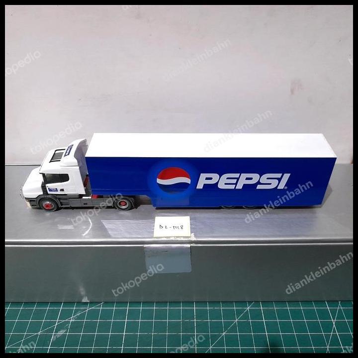 TERBARU HERPA SKALA 1:87 SCANIA TRUCK SCANIA 124 HAUBERVLIV PEPSI LOOSE B2-N18