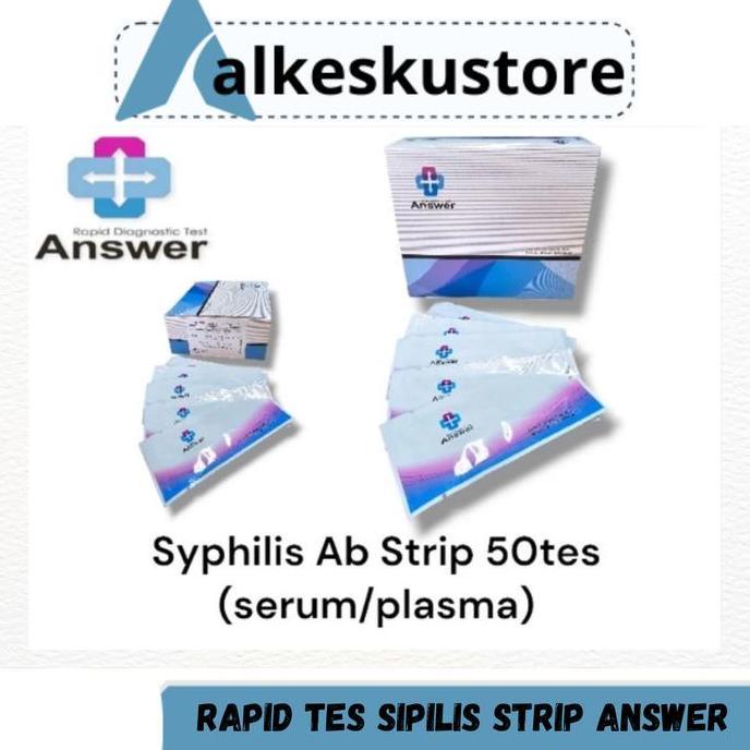 Rapid Test Sipilis Strip Answer Syphilis Strip 50T | Alat Tes Sifilis