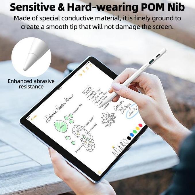 GOOJODOQ GD04 Universal Capacitive Stylus Pen w/ LED Display & Magnetic Attachment for iPad & Androi