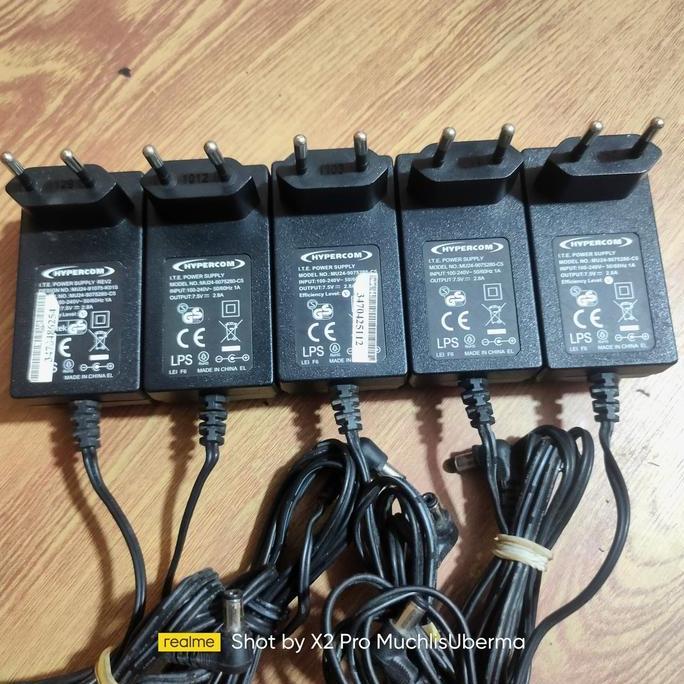 Adaptor Hypercom Original 7.5v 2.8a MU24-9075280-C5 kualitas terjamin