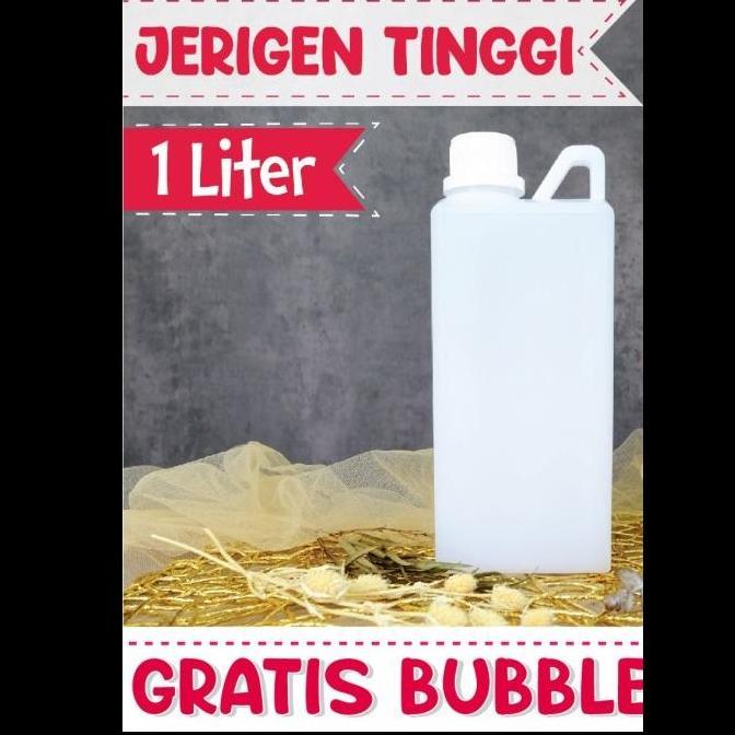 Barunih- Jerigen 1 Liter / Botol Plastik 1 Lt / Jerigen Tinggi 1 Liter Natural
