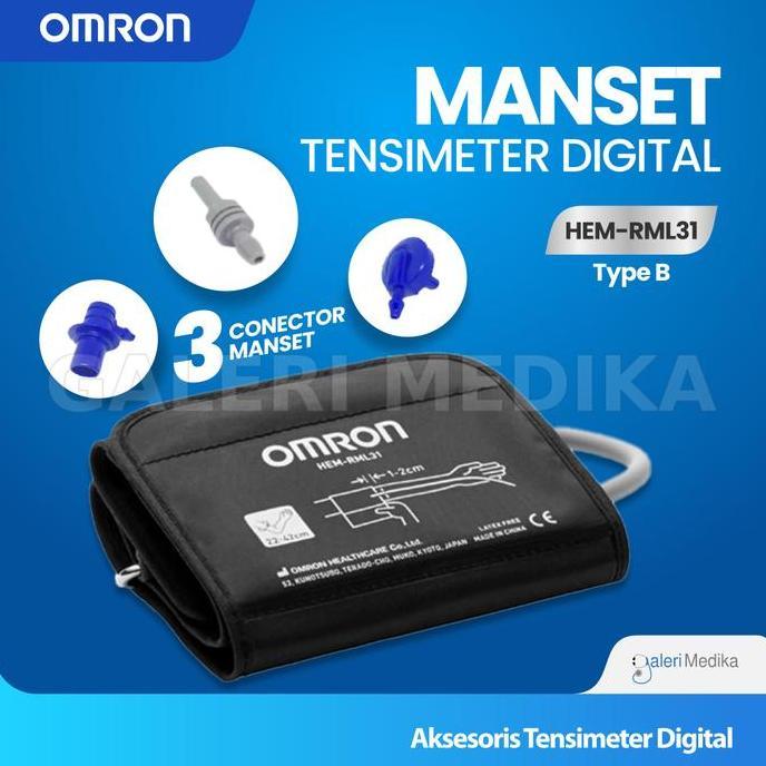 Manset Tensimeter Digital Omron HEM-RML31 Type B Manset Omron Jumbo