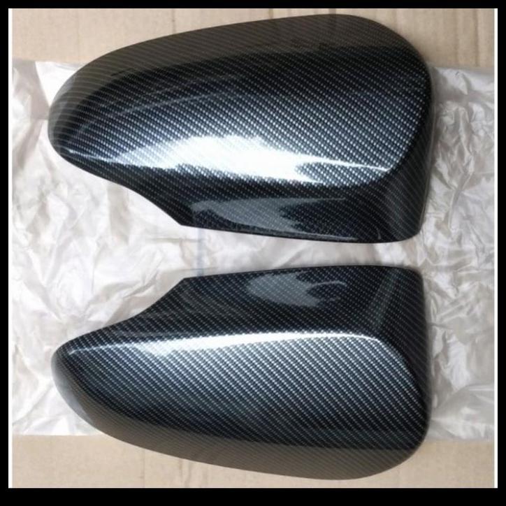 DISKON COVER SPION / BATOK SPION CARBON MOBIL TOYOTA YARIS 2015 -ON 