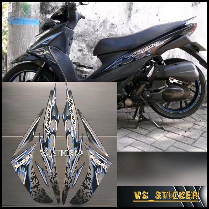 GRATIS ONGKIR STRIPING STICKER LIST STANDART MOTOR HAYATE MERAH HITAM BIRU PUTIH AKSESORIS MOTORCYCL