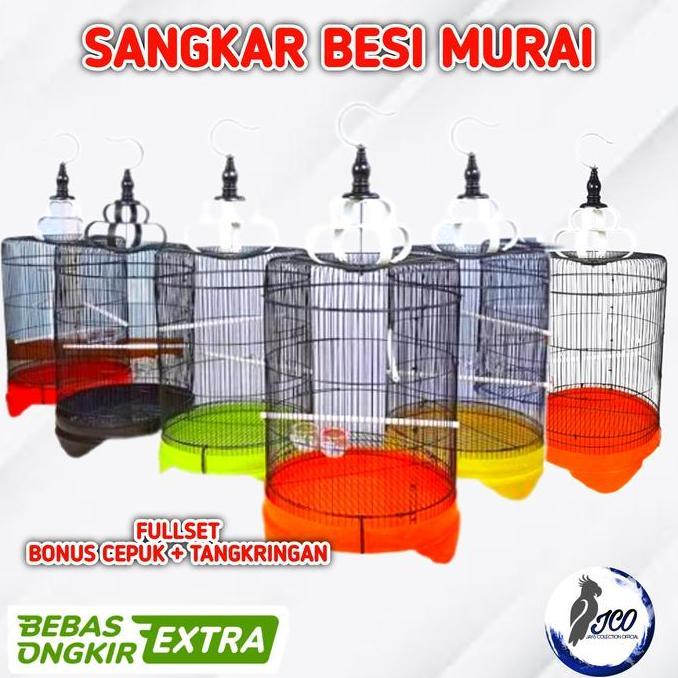 SANGKAR KANDANG BURUNG BESI JUMBO KANDANG MURAI BESI SANGKAR BURUNG LOVEBIRD