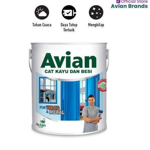 CAT KAYU BESI AVIAN 1/2KG ANTI KARAT RAYAP PINTU JENDELA KUSEN BESI GALVANIS ALUMINIUM ALUMUNIUM