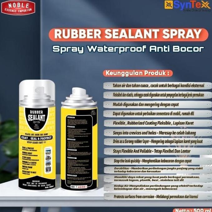 Rubber Sealant Spray Ajaib Waterproof Liquid Rubber Sealant Spray 500 ml - Pelapis Anti Bocor ( Spra
