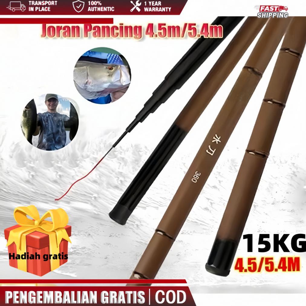 [Rintisanlaut] Joran tegek karbon super kuat tegek pancing super/Joran pancing 3.6m/5.4m tegek ringa