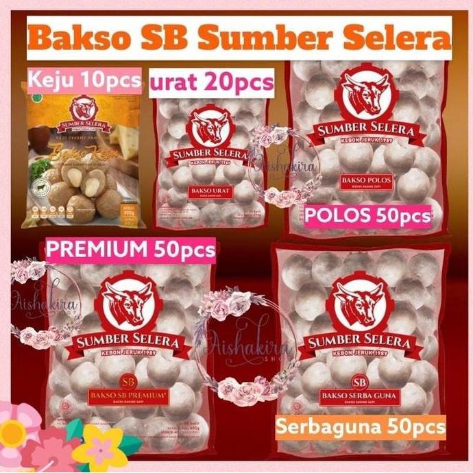 Bakso sapi SB premium isi 50 Bakso sapi Sumber Selera Kebun jeruk ASLI