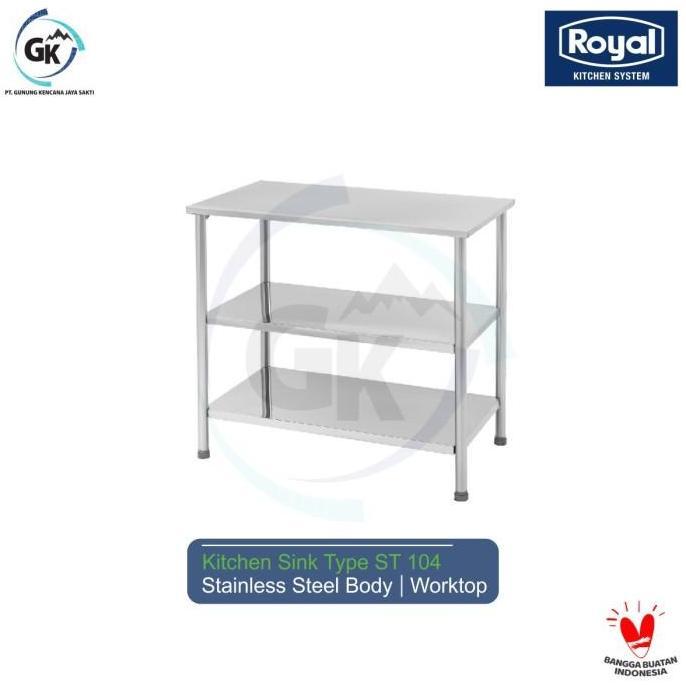 Bestone- ROYAL Meja Stainless - Work Table - Meja Dapur ST 104