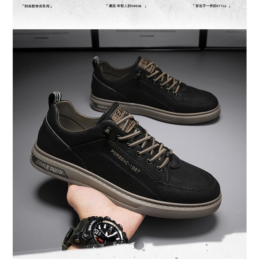 BESTPROMO sepatu sneaker pria casual putih kekinian sepatu sport putih cowok pria kasual sneakers ku