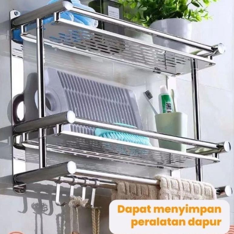 Unik Instant  Denpasar Rak Kamar Mandi Stainless Kuat