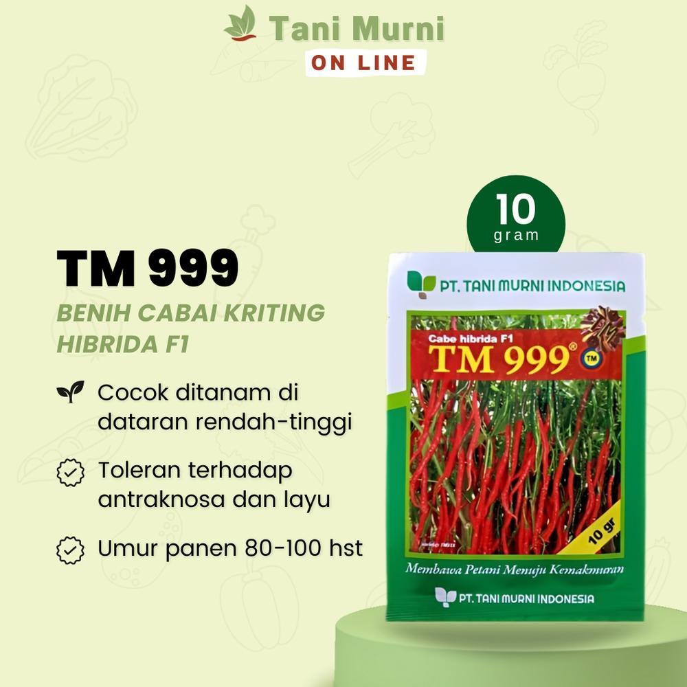 Tani Murni Benih Cabai Keriting Hibrida F1 TM 999 Bibit Cabai Super