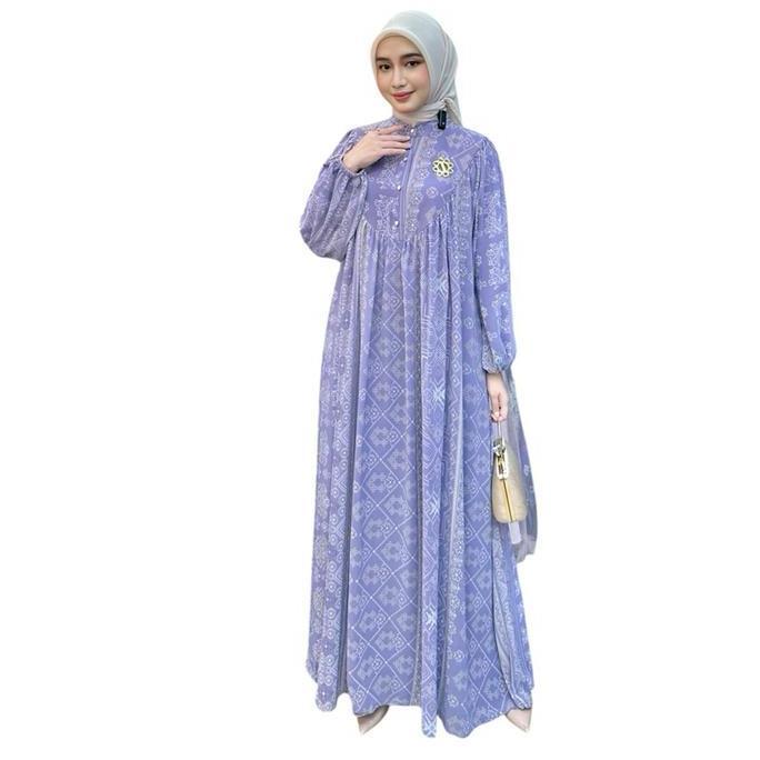 DF340 - LAVENDER DRESS KAFTAN GIES BUTIK | KAFTAN GAMIS GIES BUTIK CANTIK DAN KEKINIAN Formal Muslim