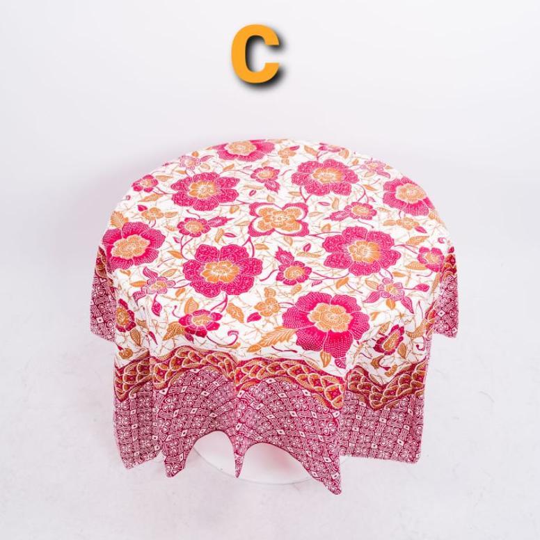 Promo  Taplak Meja Tamu Guru Batik Segi Empat Motif Tulis