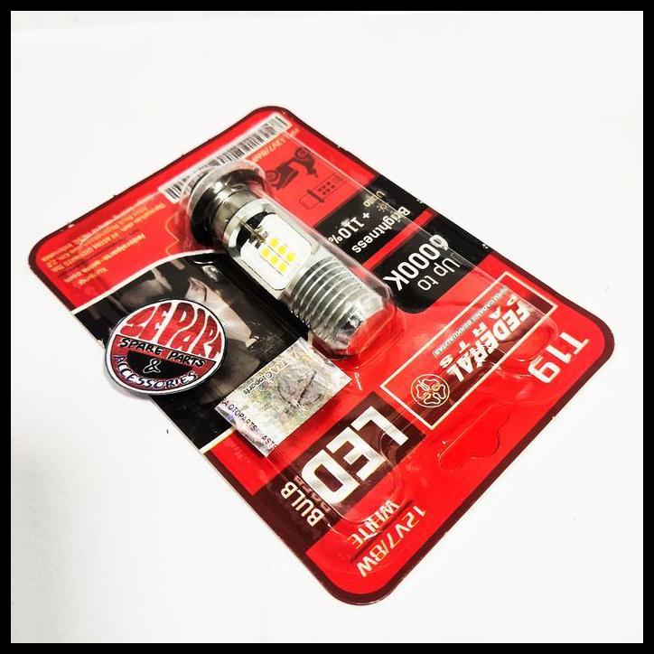DISKON BOHLAM DEPAN 12 LED GRAND MIO VEGA JUPITER MX T19 12V 8W FEDERAL !!!!!!