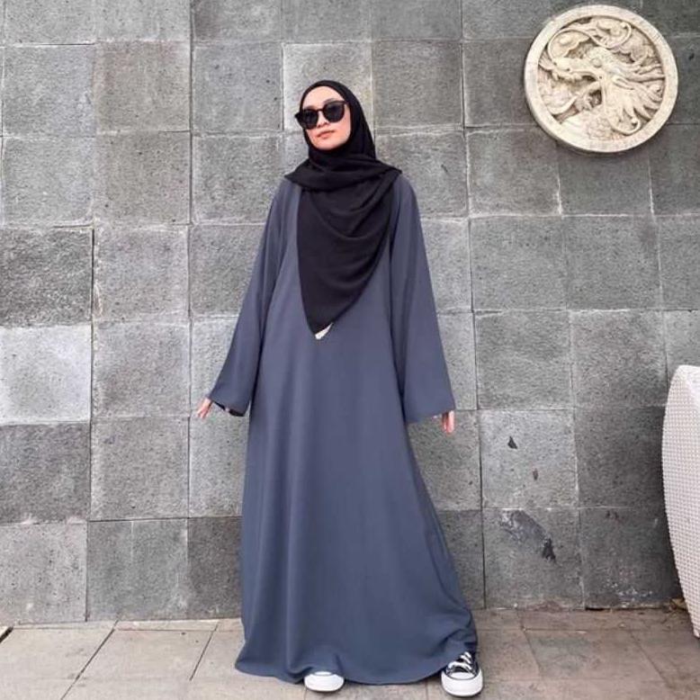 BEST SELLER ABAYA TURKEY PUTIH I  ABAYA BASIC I  ABAYA DRESS POLOS  ABAYA TURKI  ARMY UKURAN S M L X