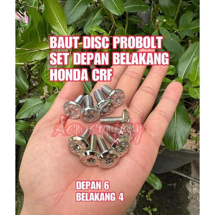 GHEATHEON BAUT BAUD DISC / CAKRAM / PIRINGAN BUAT HONDA CRF 150 - SET DEPAN BELAKANG MODEL PROBOLT T