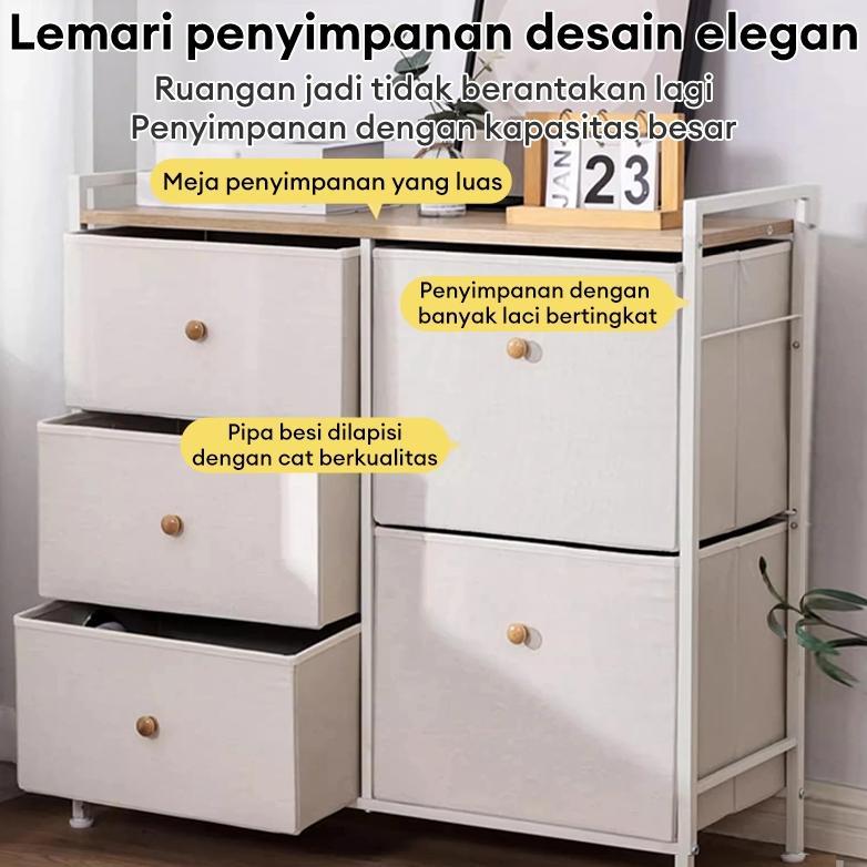 Premium Bmzar Lemari Laci Lemari Minimalis Lemari Serbaguna  Lemari Susun Kayu  Lemari Putih Minimal